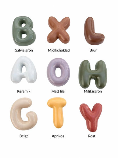 Bubbelbokstäver (8 cm)